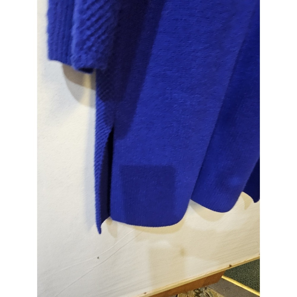 Ann Taylor Loft Women's Electric Blue Rib Cardigan Open Front Size Small - Picture 9 of 10